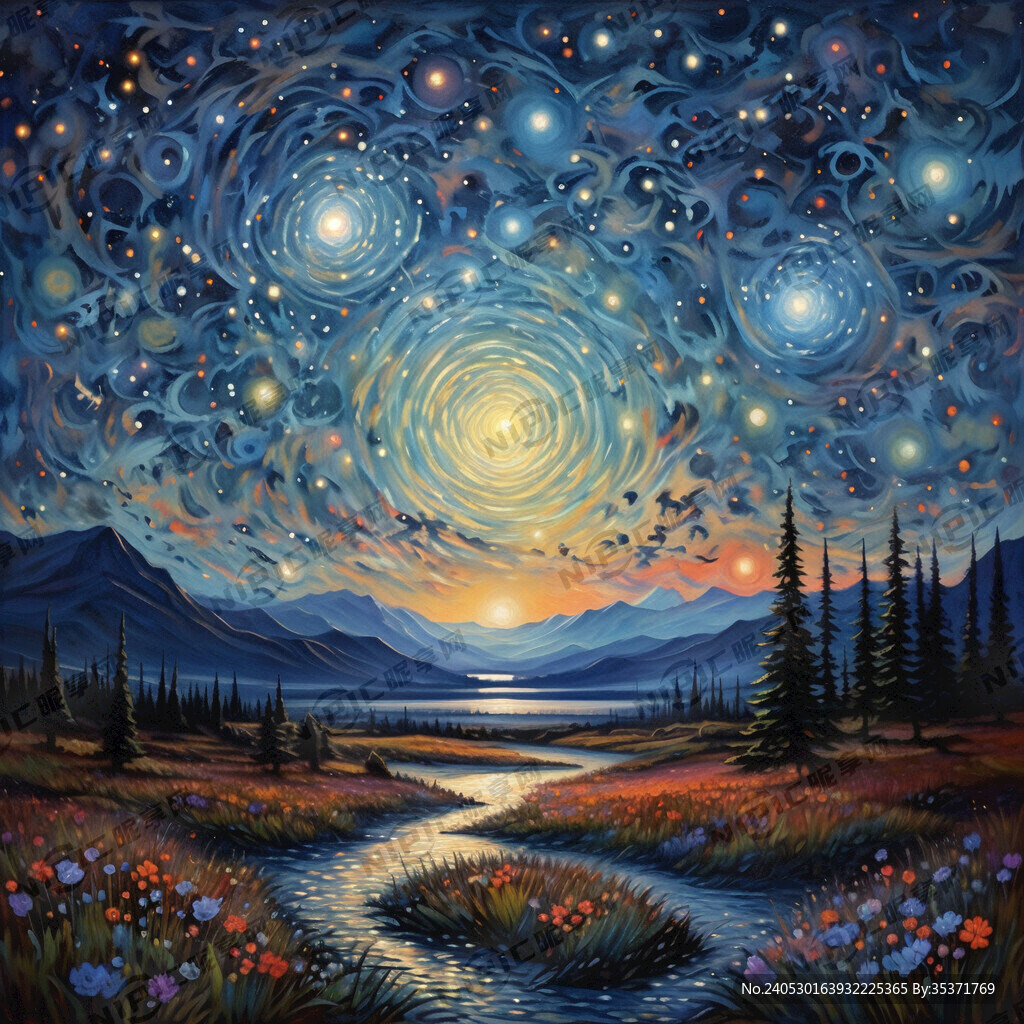 星空 勿忘我 荧光