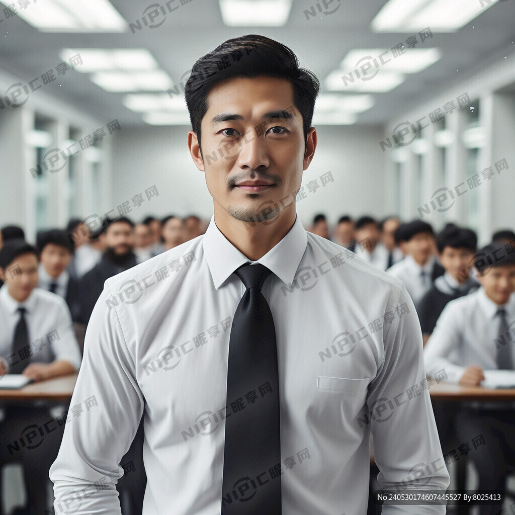 一名出色的男性管理人员形象