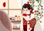 旗袍女子           