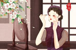 旗袍女子           
