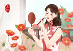 旗袍女子           