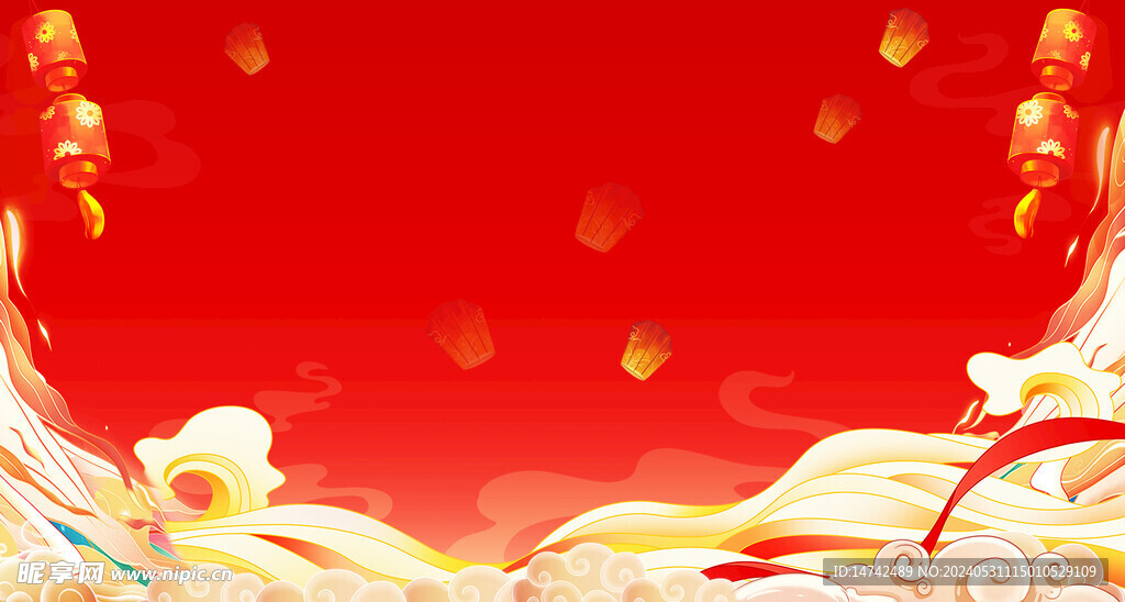 红色背景