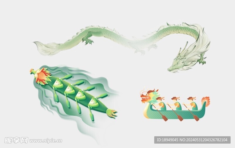 端午节龙舟素材