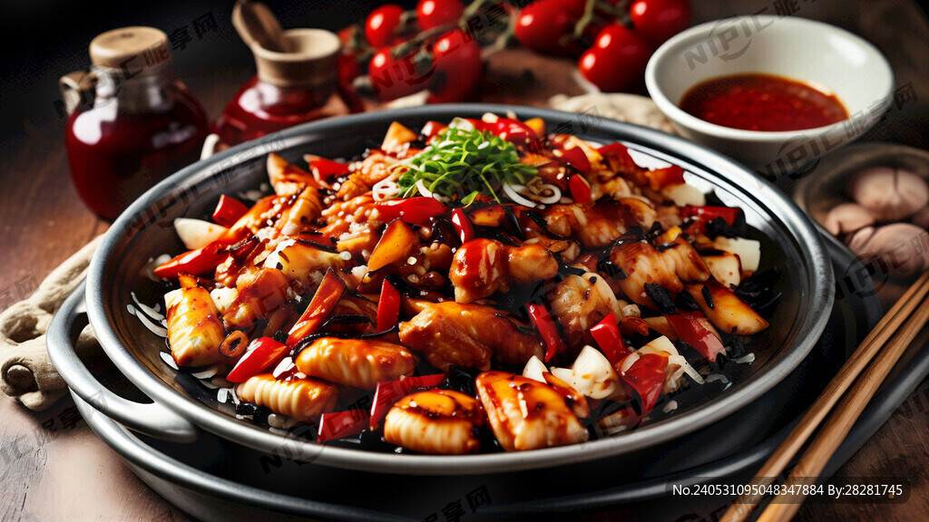 绘拌绘烤 红色 烧烤拌饭 餐饮