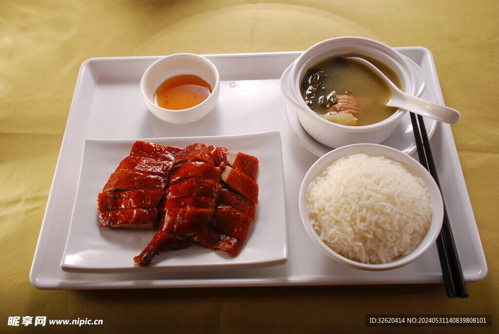 脆皮鸭  米饭套餐