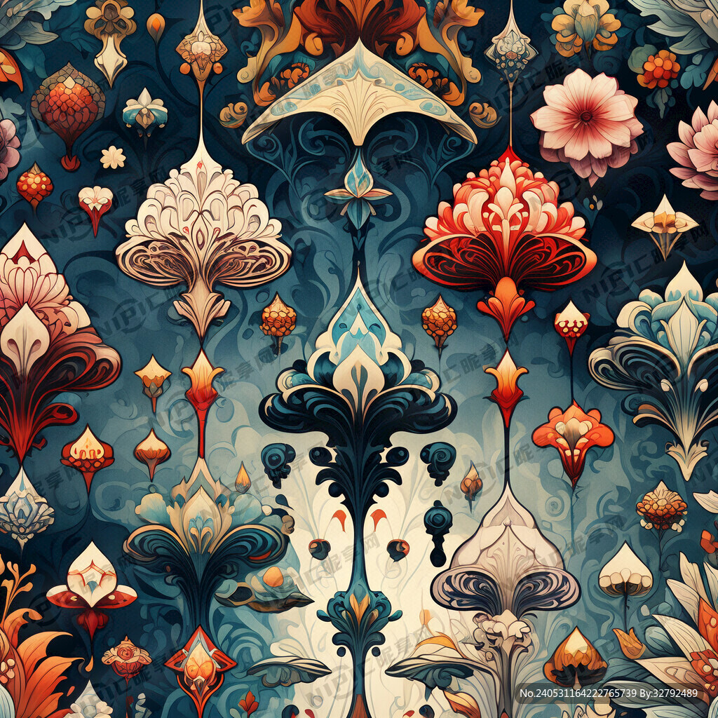 各式各样的卡牌从下而上