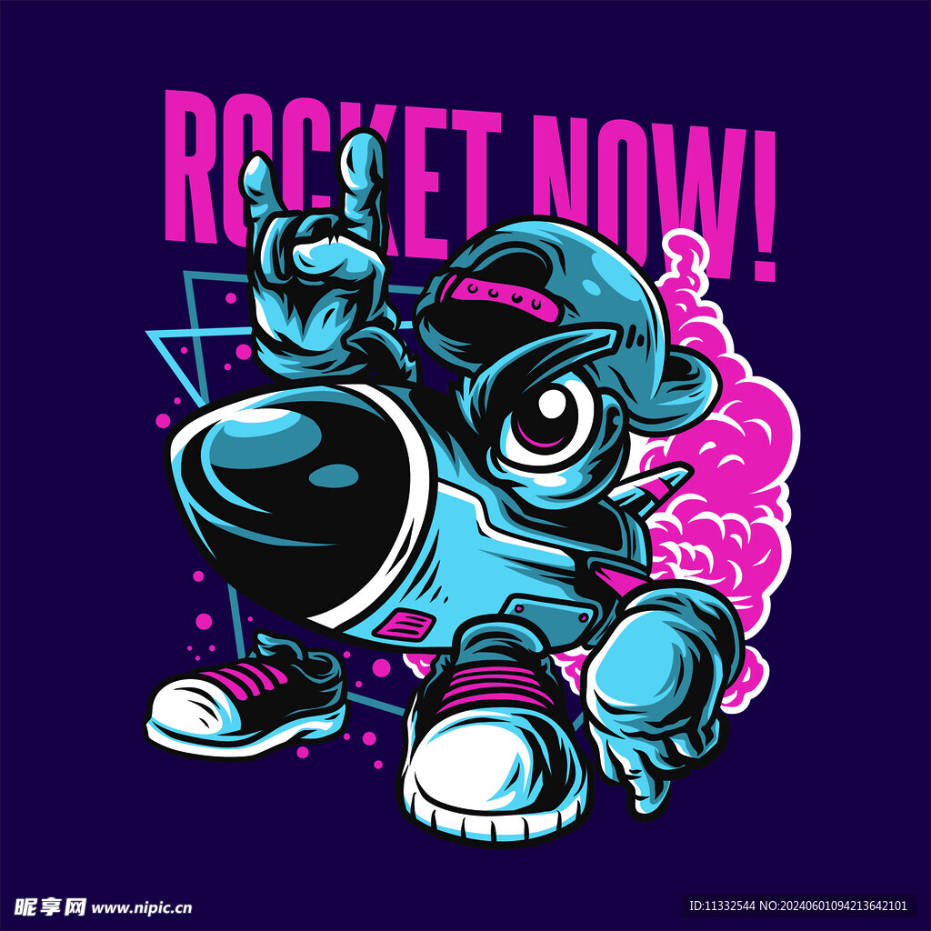 火箭人 绘画手绘 宇宙探索