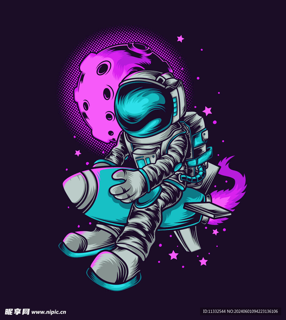 宇航员 火箭 宇宙