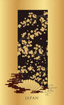 日式花纹背景         