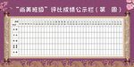 班级评比公示栏