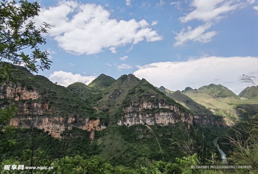 马岭河山川峡谷风景