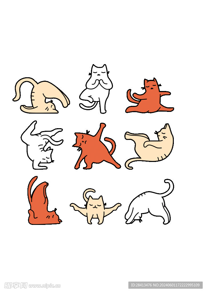 卡通猫图案