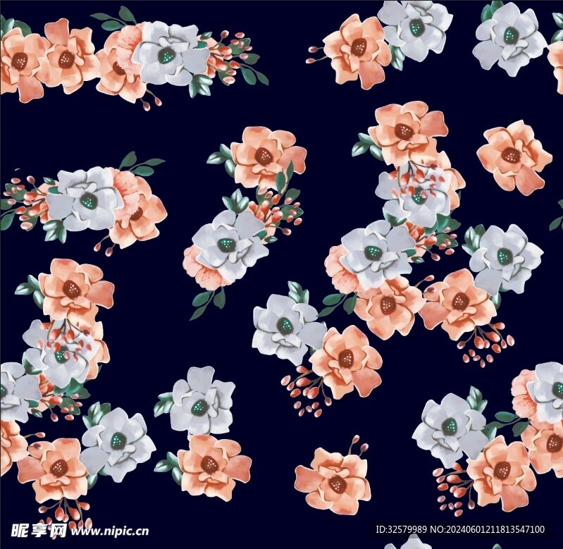 手绘花