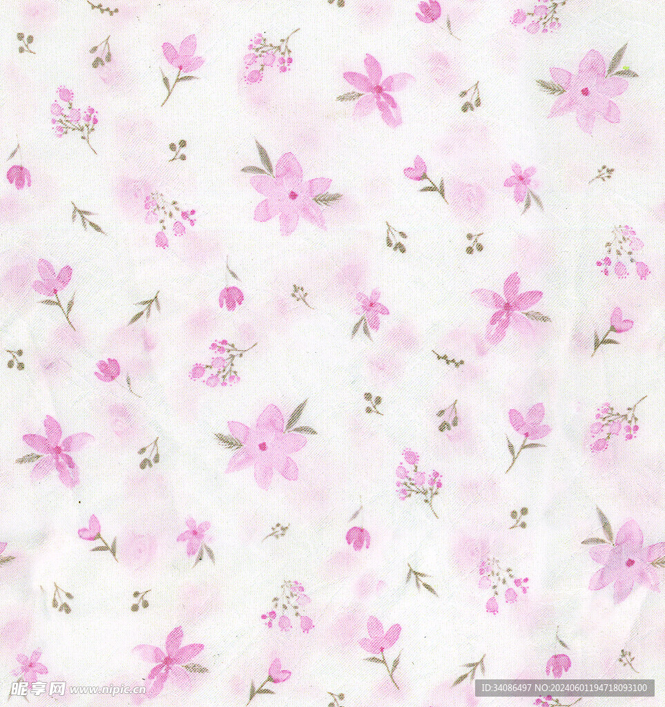 小碎花 手绘花 