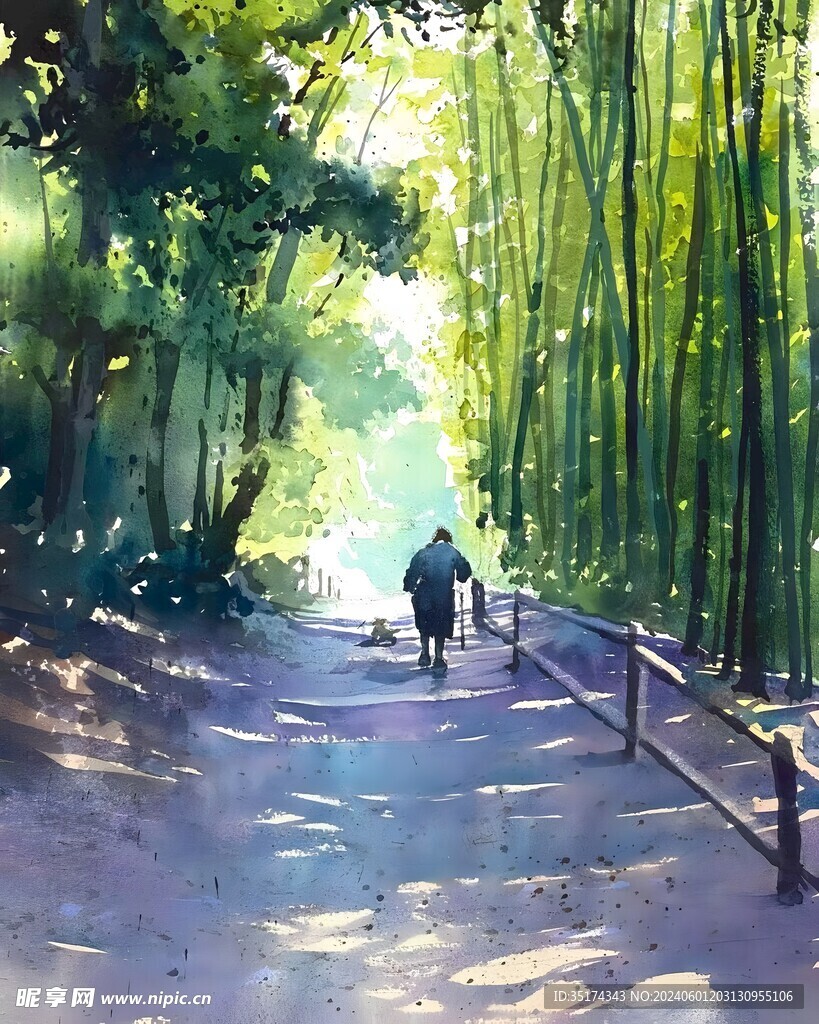 水彩风景画