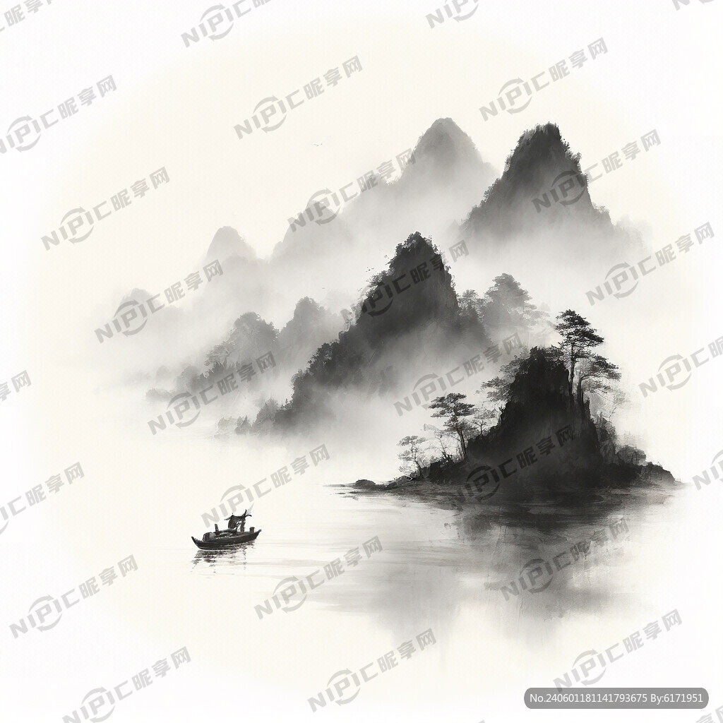 国潮山水画