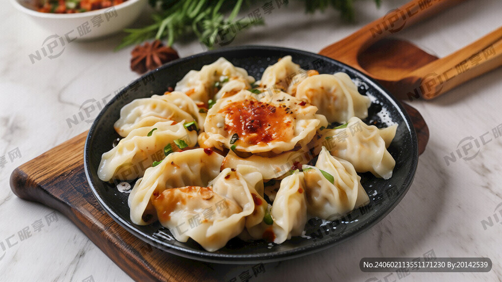 美味煎饺 特色煎饺 长图