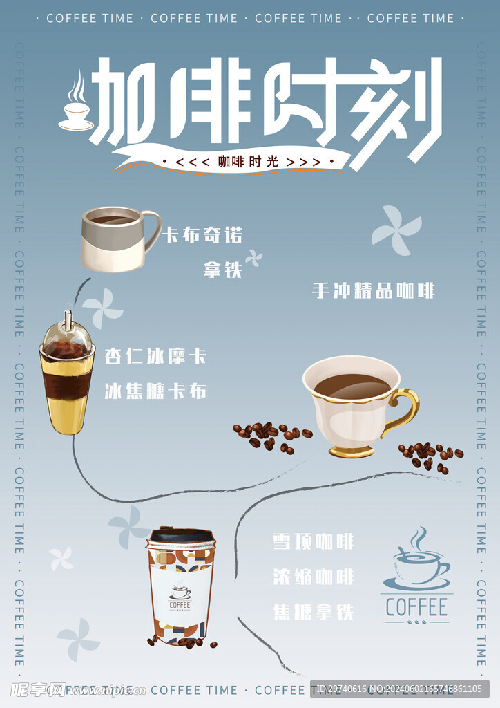 咖啡海报传单水牌