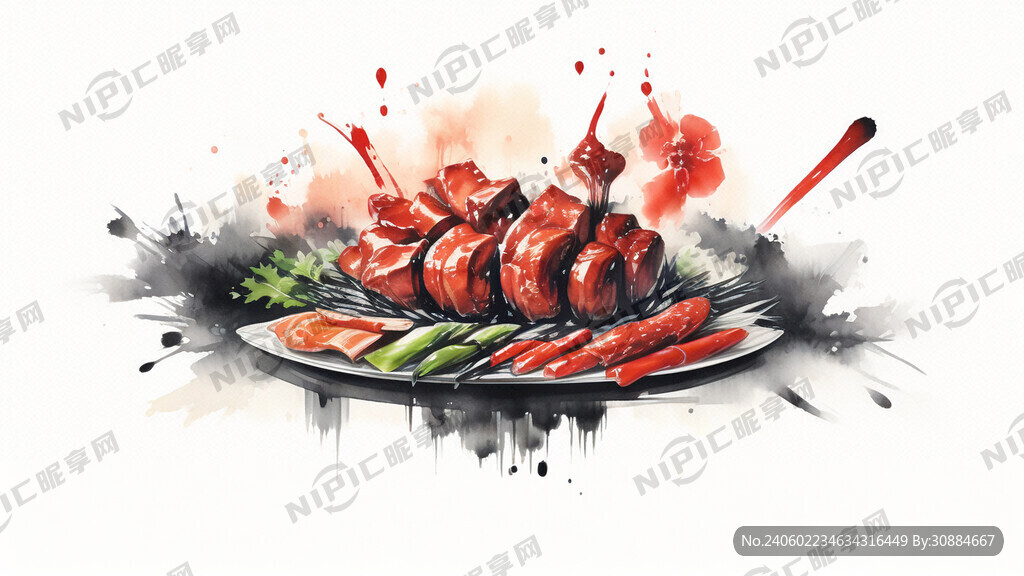 顺珑里招牌港式烧腊 中式红底