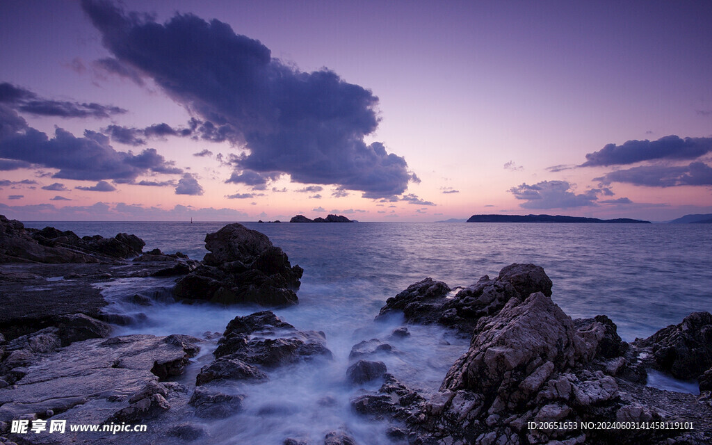 宁静的海景 