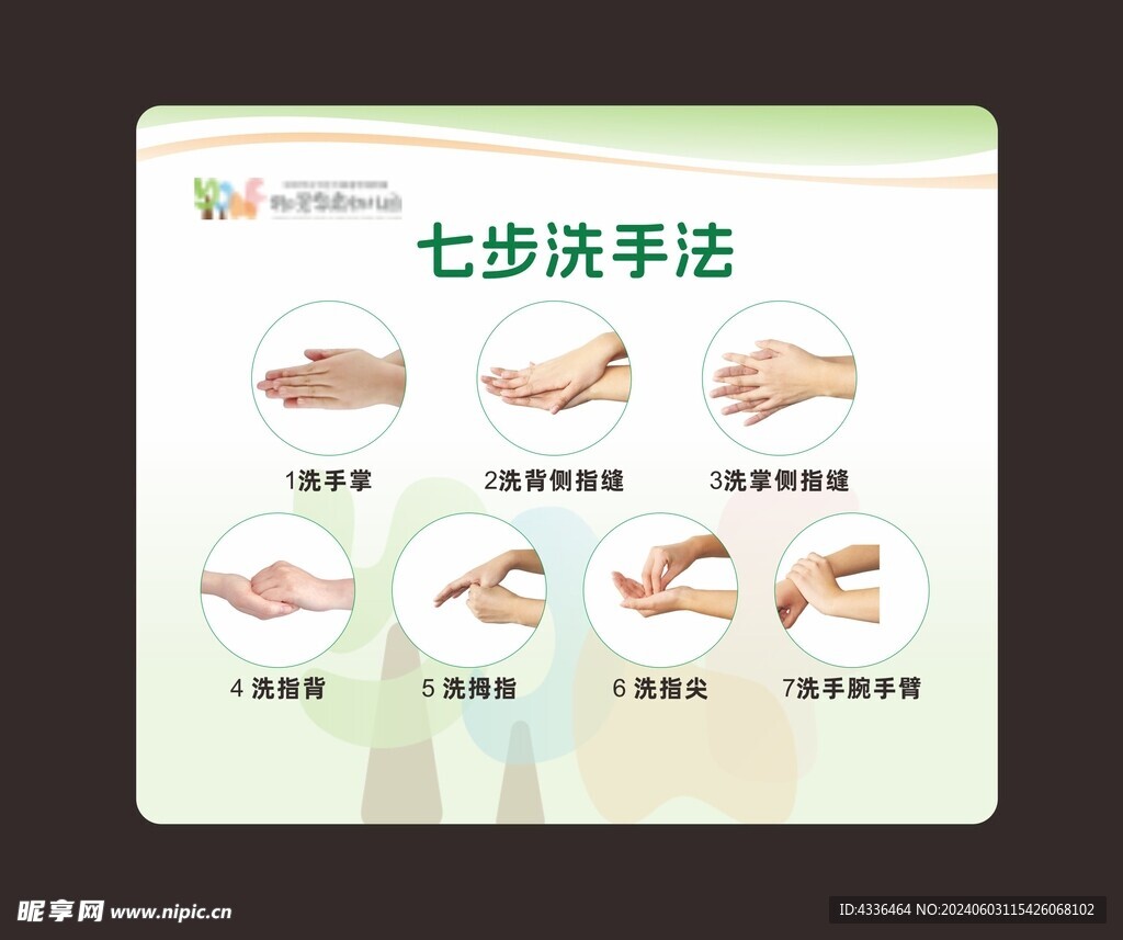 七步洗手法  