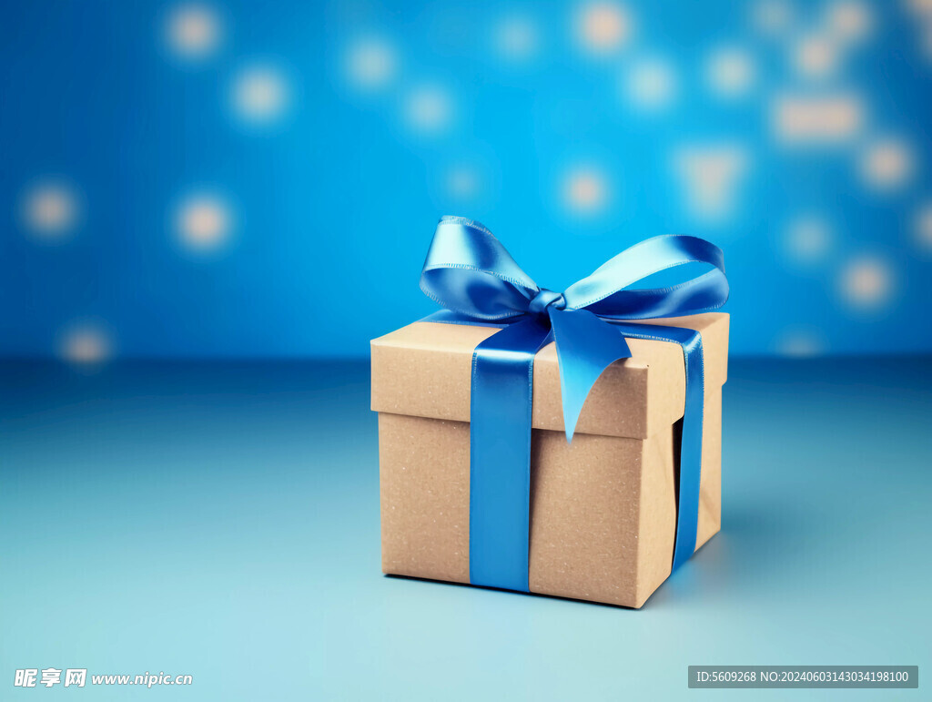 圣诞蓝色精美礼盒