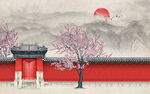 背景墙装饰画         