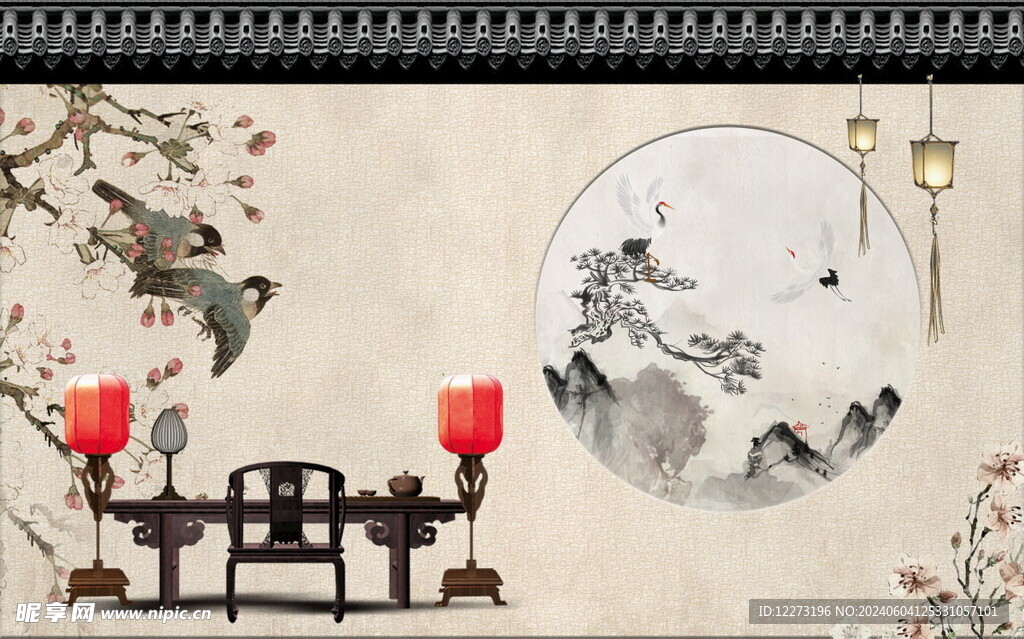 背景墙装饰画         
