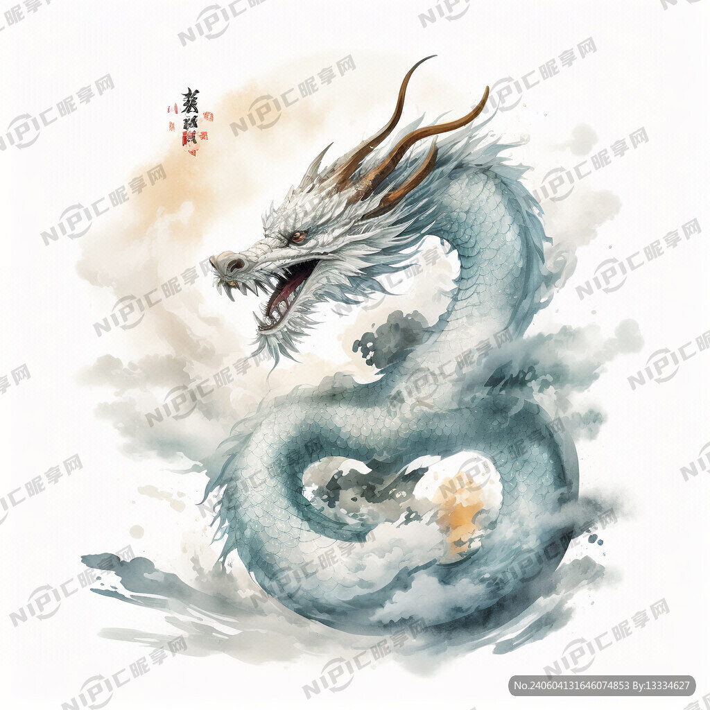 玻璃水晶质感的中国龙 精致细节