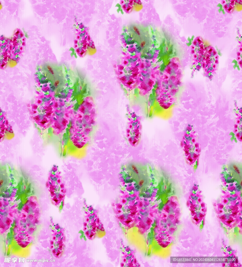 水彩花