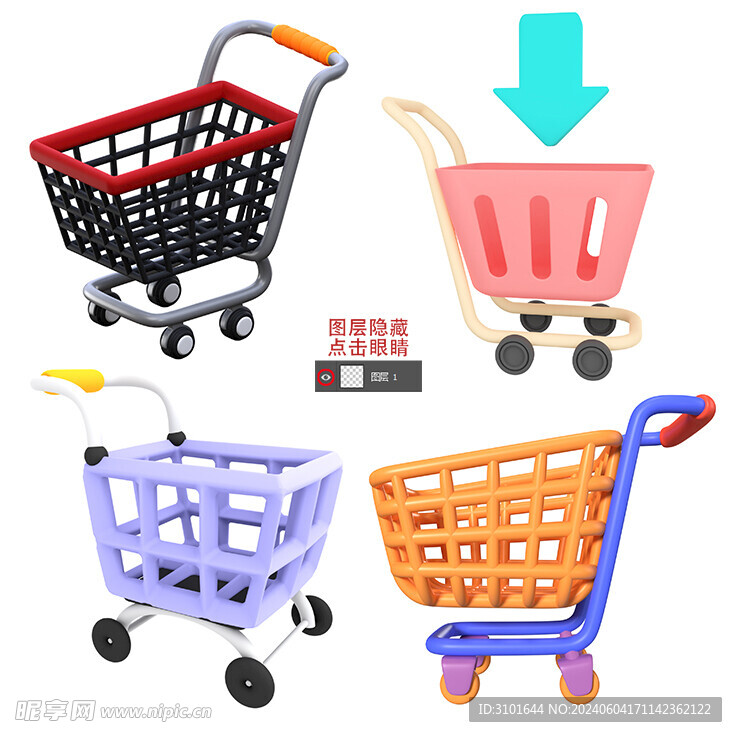 购物车素材