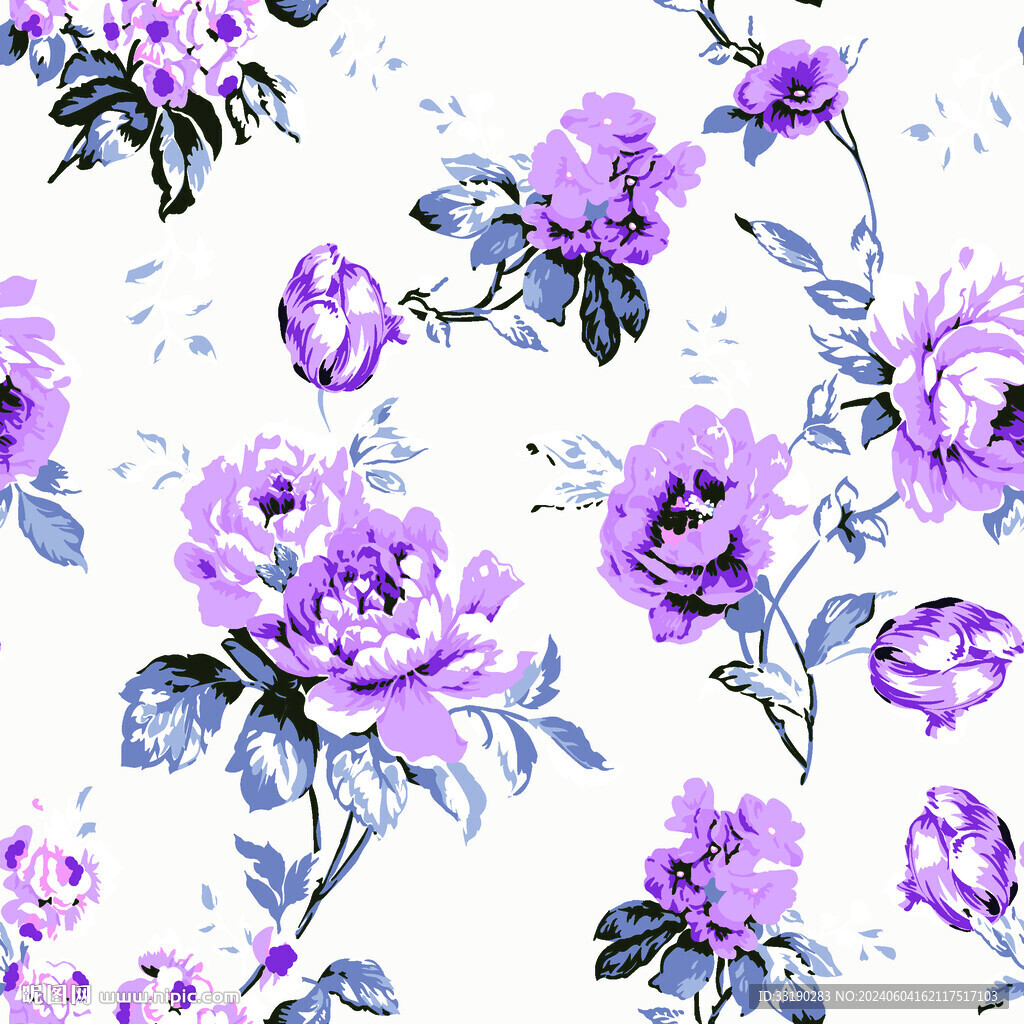 手绘玫瑰花