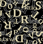 几何扎染字母