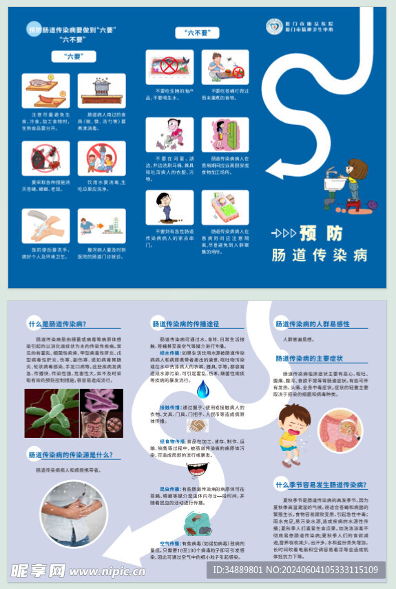 预防肠道传染病 三折页