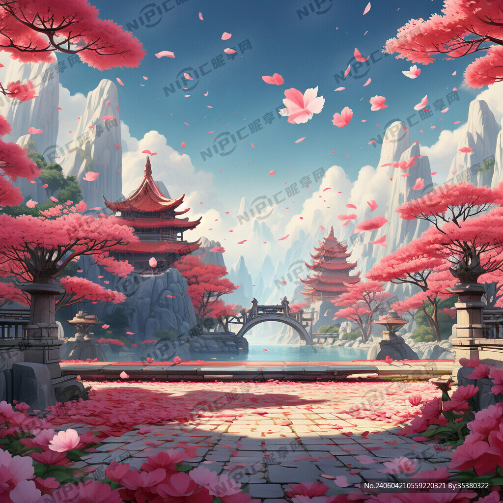 游戏梦幻唯美新中式风景 超高清