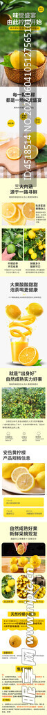 新鲜水果柠檬黄柠檬详情页