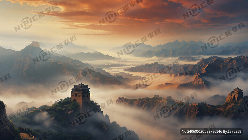 万里长城 蜿蜒的黄河 泰山