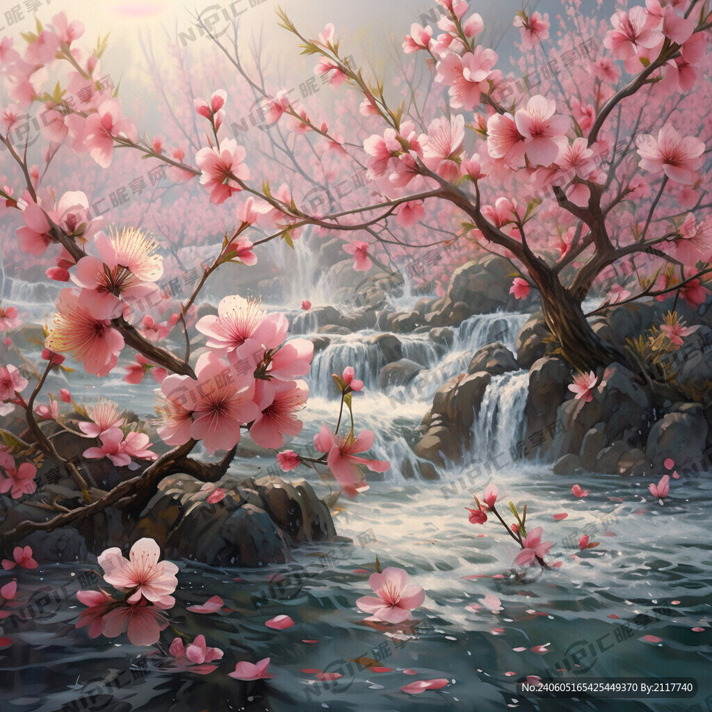 桃花 流水