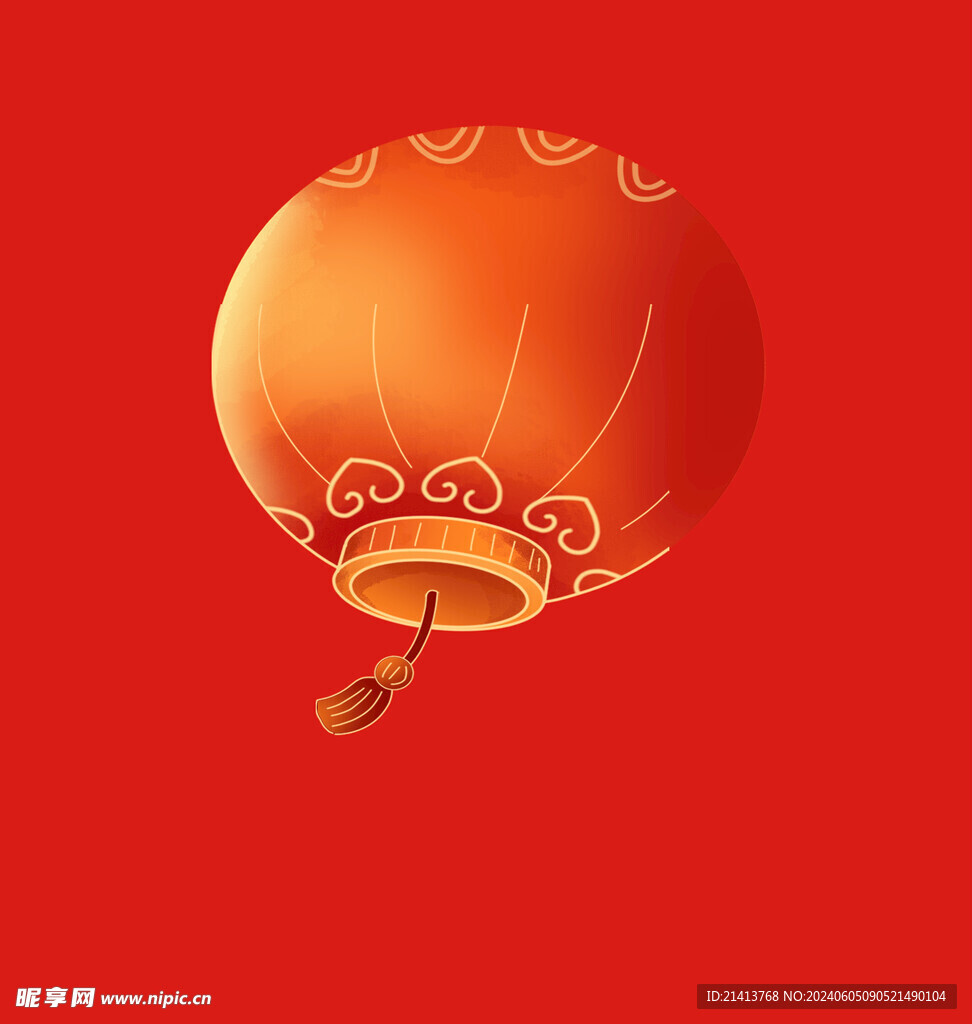 手绘花灯灯笼