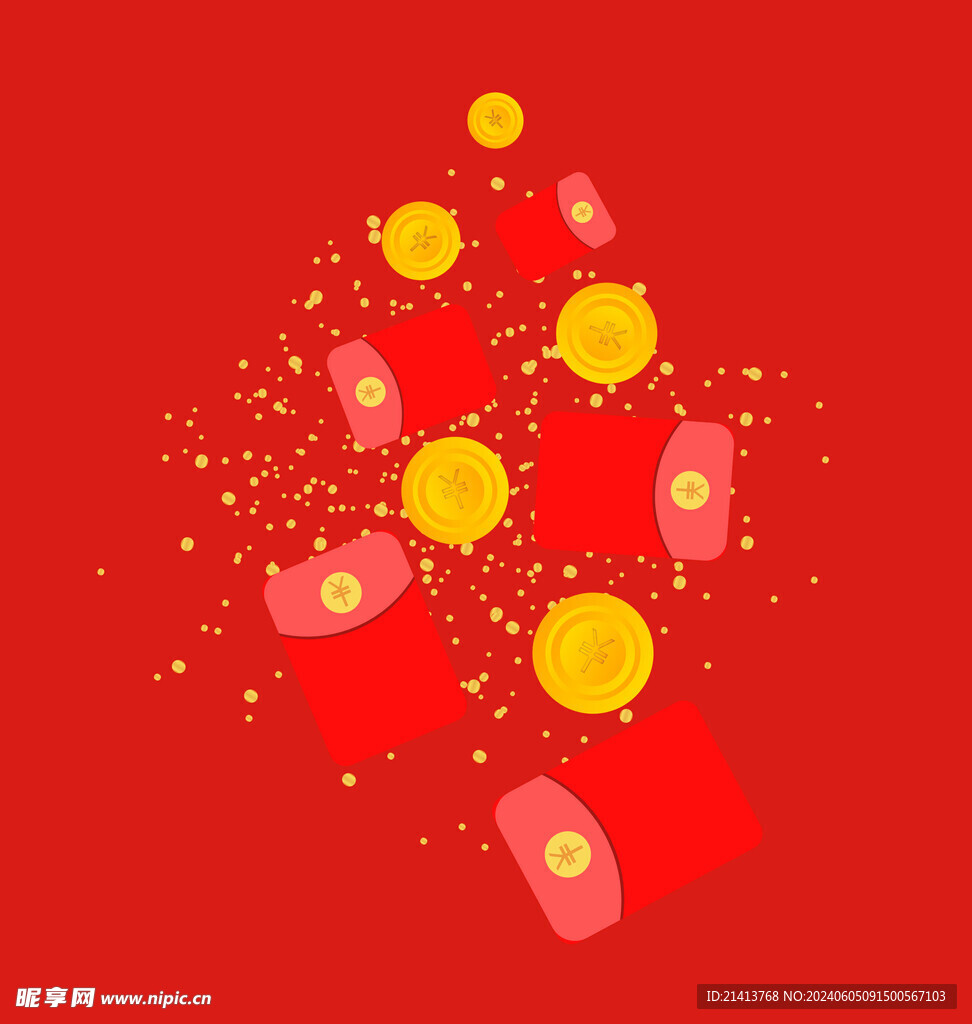 福袋红包素材 