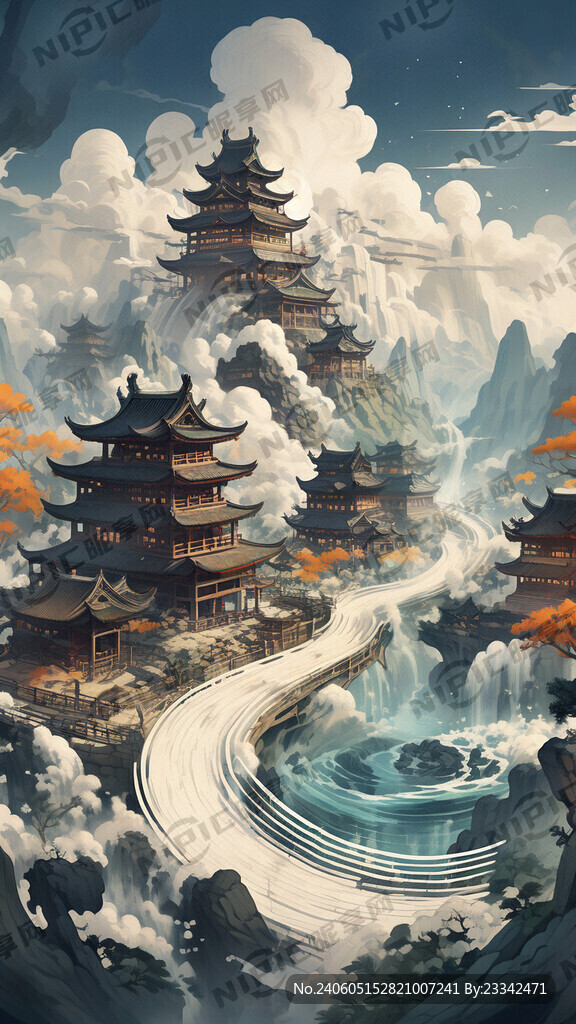 帮我画一张造纸术的场景图