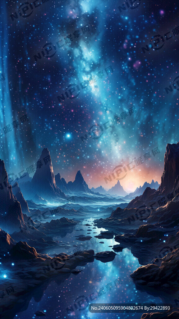 高考加油海报 银河 宇宙