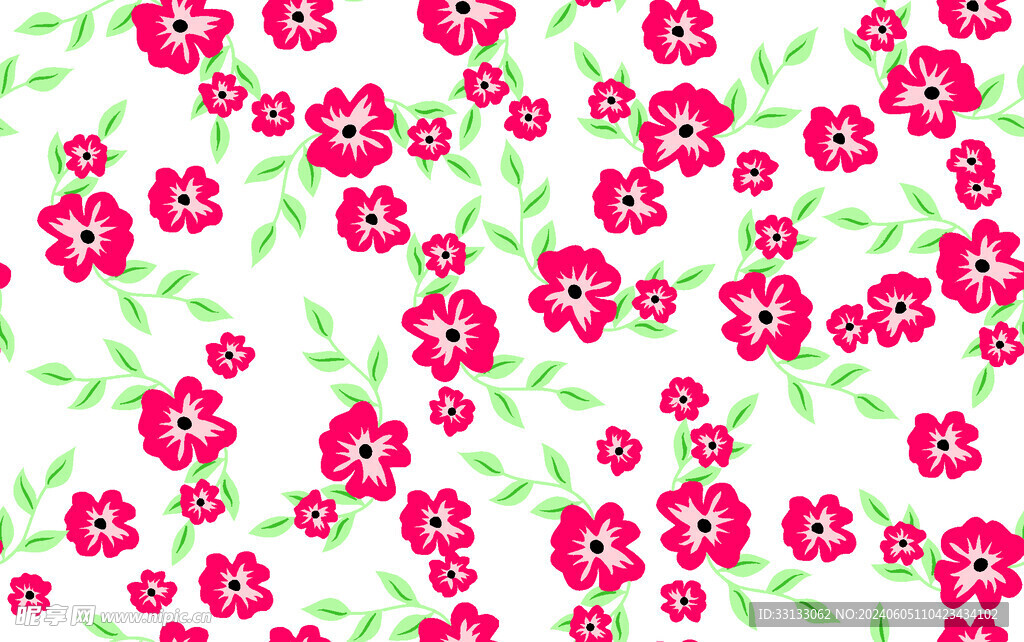 小碎花 大牌花
