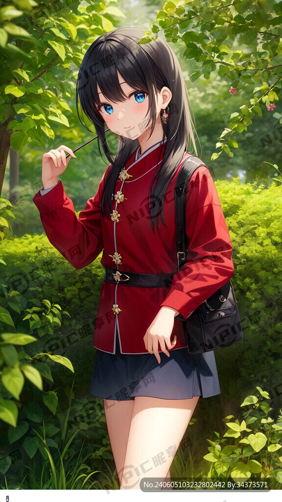 苗族 姑娘 异域 银饰 漫画