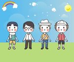 幼儿园幼儿卡通孩子