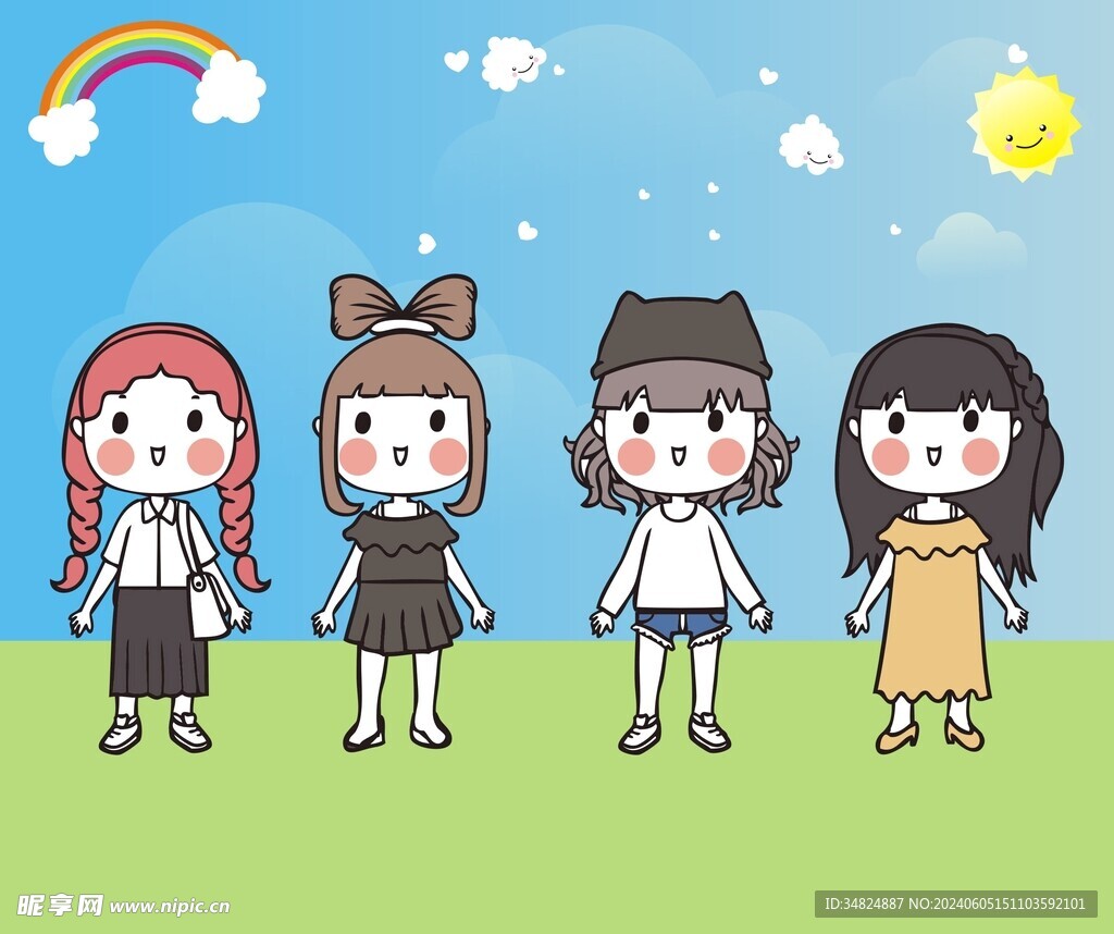 幼儿园幼儿卡通孩子