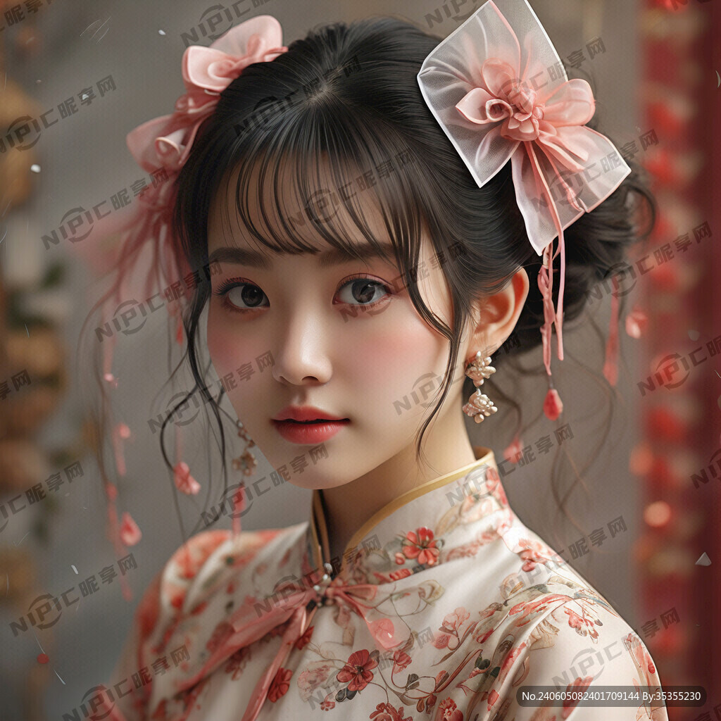 可爱女人侧脸头像 精致