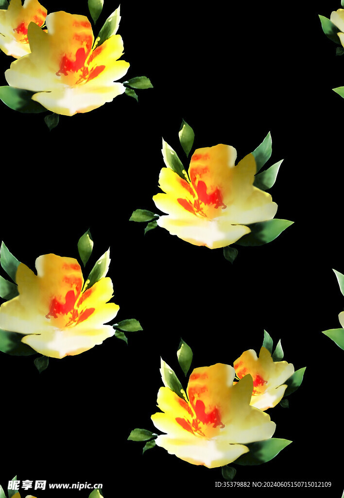 手绘花