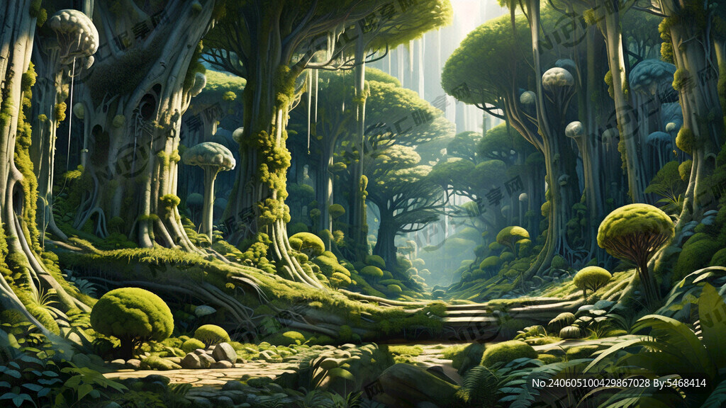 梦幻森林 绿色 鲜艳 阿凡达