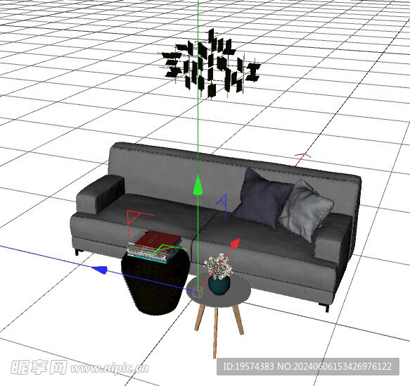 C4D模型 沙发